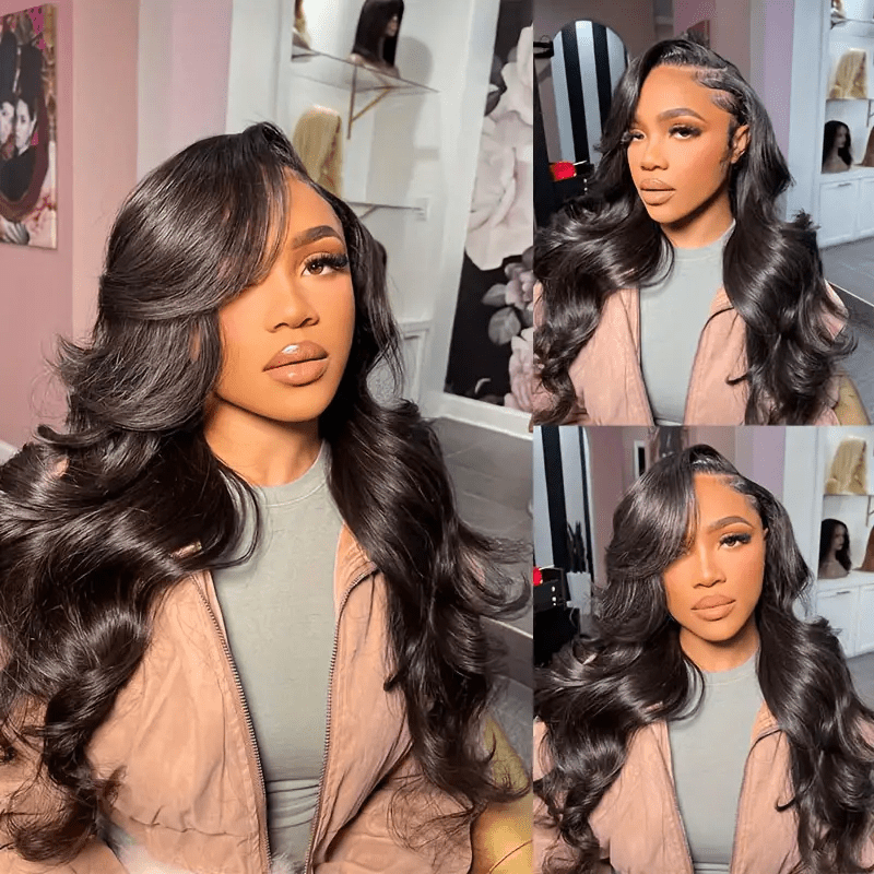 13x4 Body Wave HD Lace Front Pre Plucked 200% Density Body Wave Human Hair