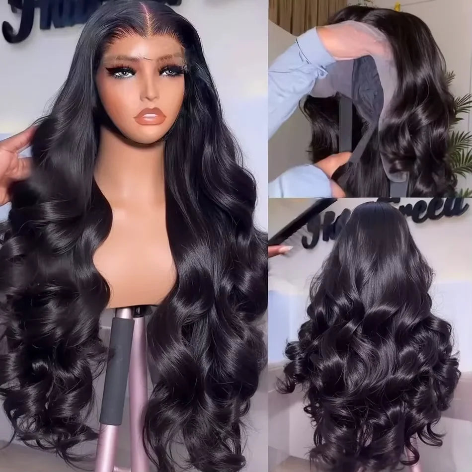 300 Density 30 36 Inch 13x4 13x6 Body Wave Lace Front Wigs 5X5 Glueless Wig Pre plucked Ready To Wear Lace Front Human Hair Wigs