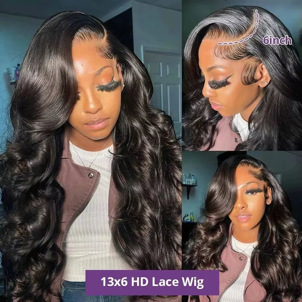 300 Density 30 36 Inch 13x4 13x6 Body Wave Lace Front Wigs 5X5 Glueless Wig Pre plucked Ready To Wear Lace Front Human Hair Wigs