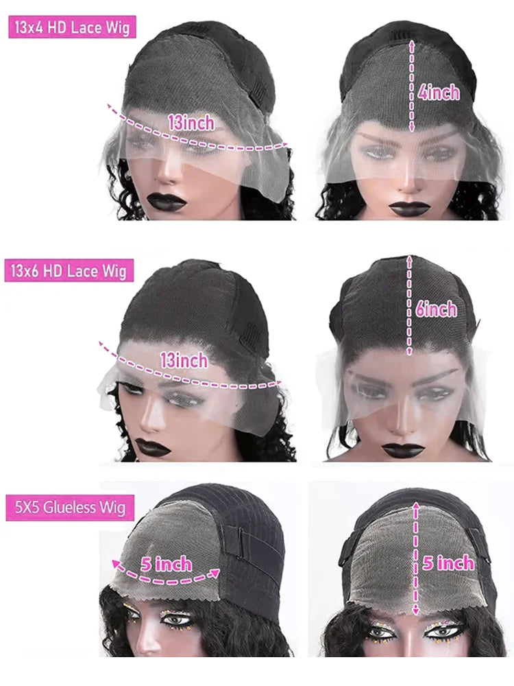 300 Density 30 36 Inch 13x4 13x6 Body Wave Lace Front Wigs 5X5 Glueless Wig Pre plucked Ready To Wear Lace Front Human Hair Wigs