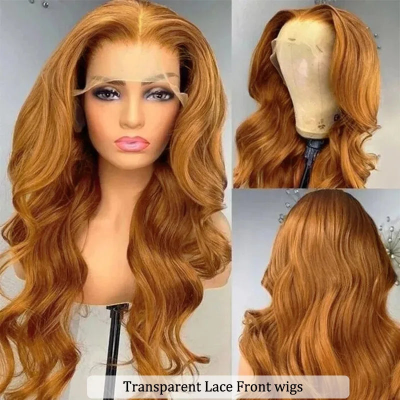Brazilian Honey Blonde Colored Wig Human Hair
