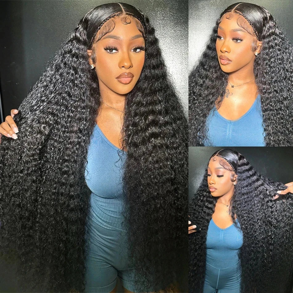 Glueless Ready To Wear Curly Deep Wave Wigs 5x5 Hd Lace Closure Water Wave 4x4 Closure Human Hair