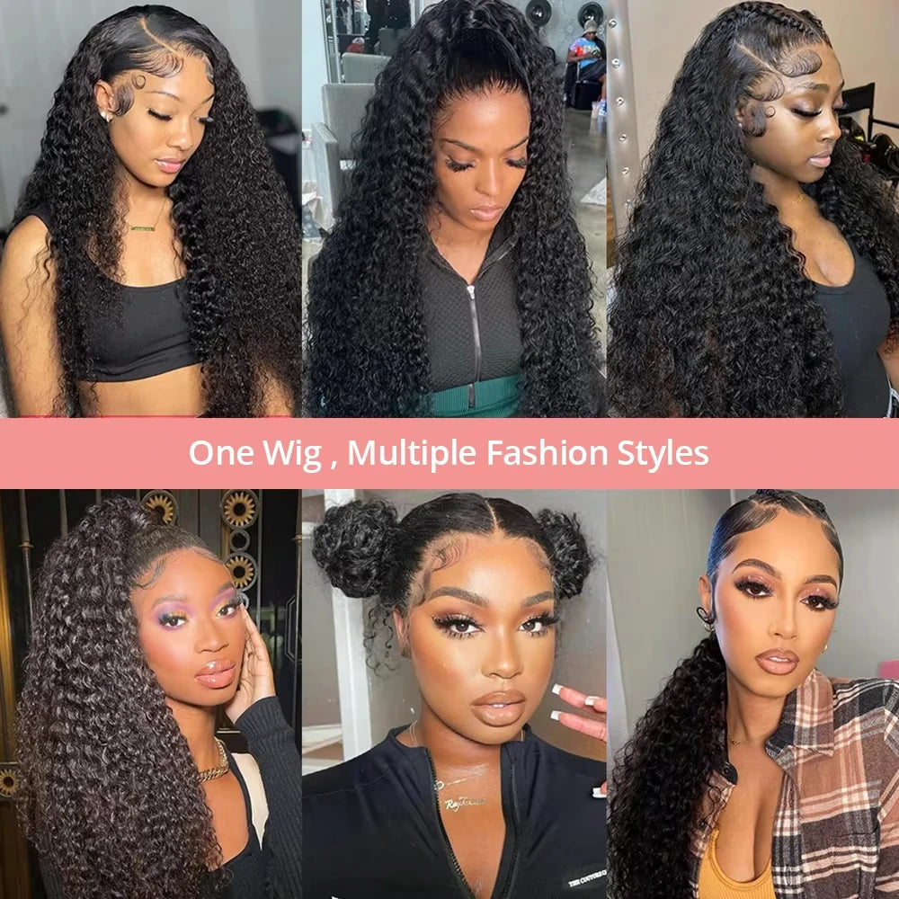 Glueless Ready To Wear Curly Deep Wave Wigs 5x5 Hd Lace Closure Water Wave 4x4 Closure Human Hair