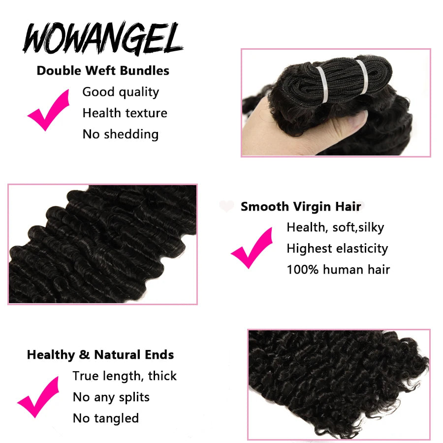 Burmese Curly Brazilian Virgin Hair Extensions Single Bundle