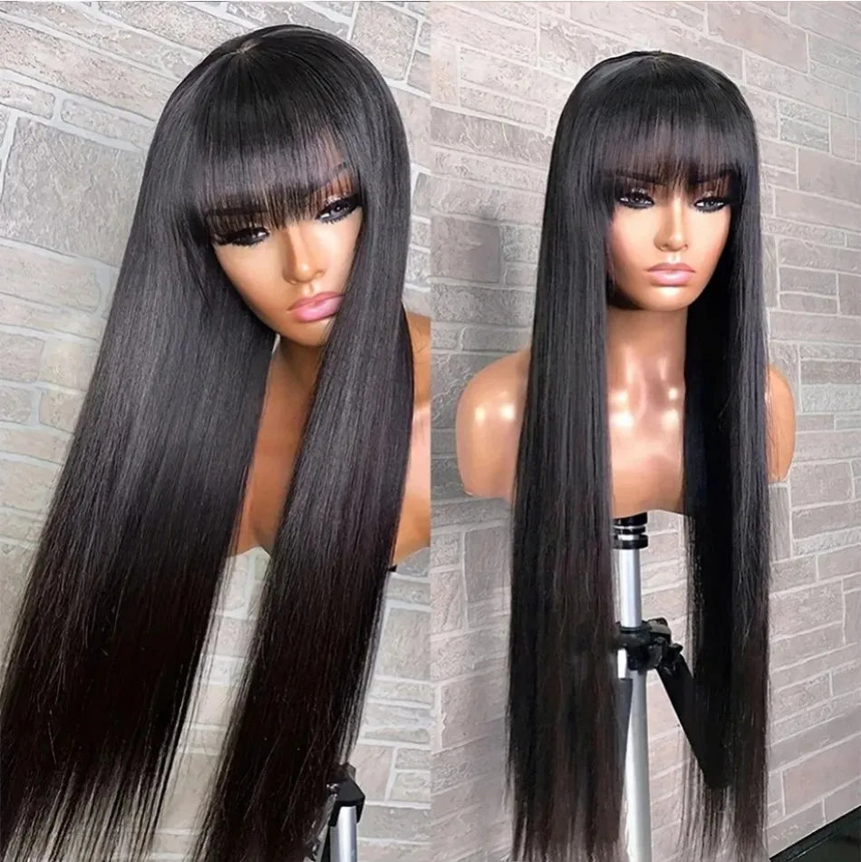 3x1 Middle Part Lace Wig with Bangs