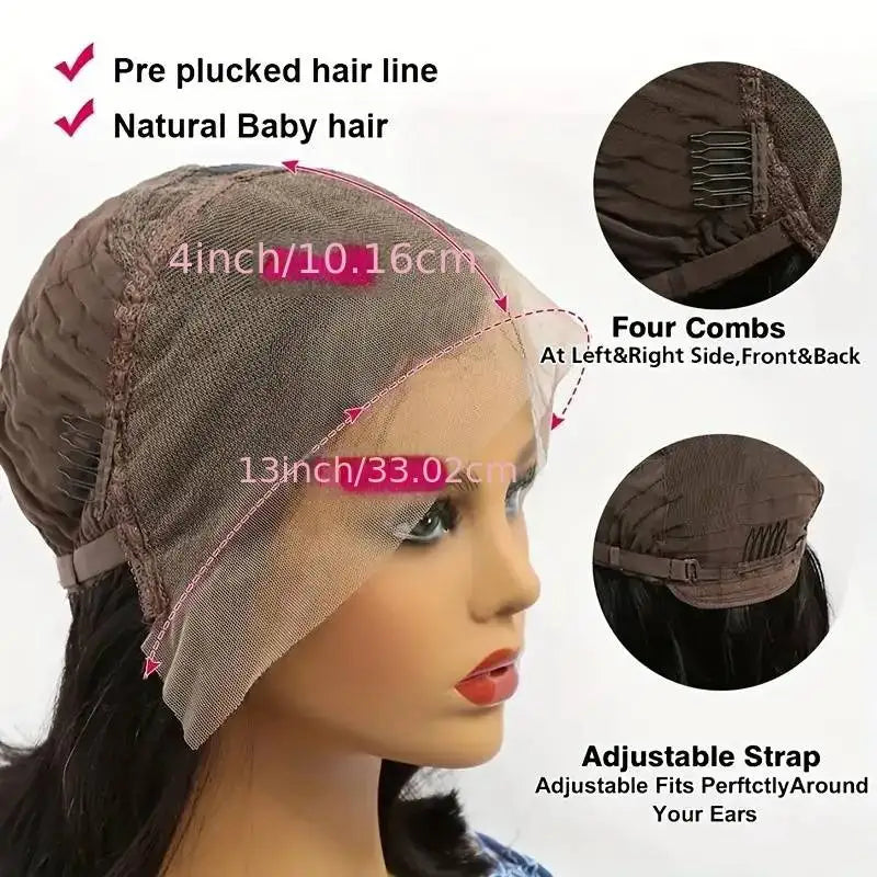 Straight Human Hair Wigs HD lace wig 13x6 wigs