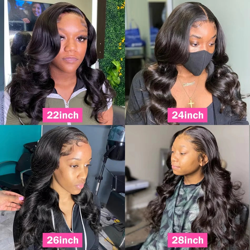 30 40 Inch 13x6 Deep Wave Hd Human Hair Lace Frontal Wig 13x4 Body Wave