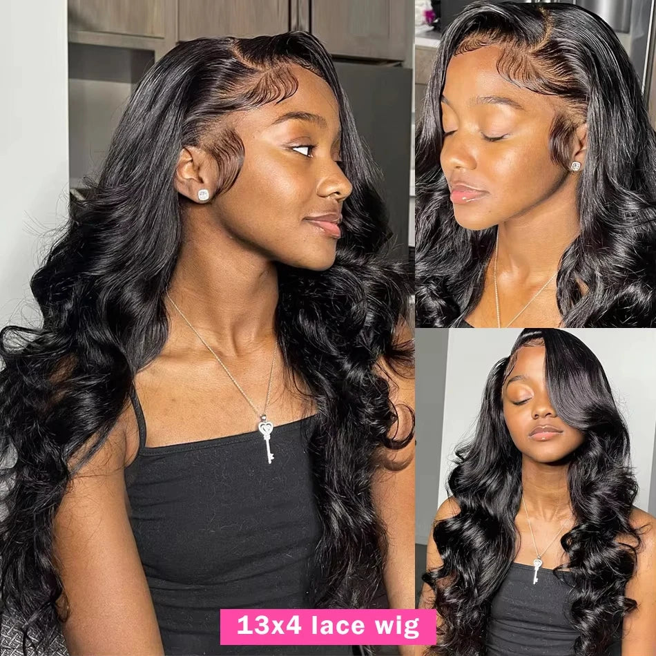 30 40 Inch 13x6 Deep Wave Hd Human Hair Lace Frontal Wig 13x4 Body Wave