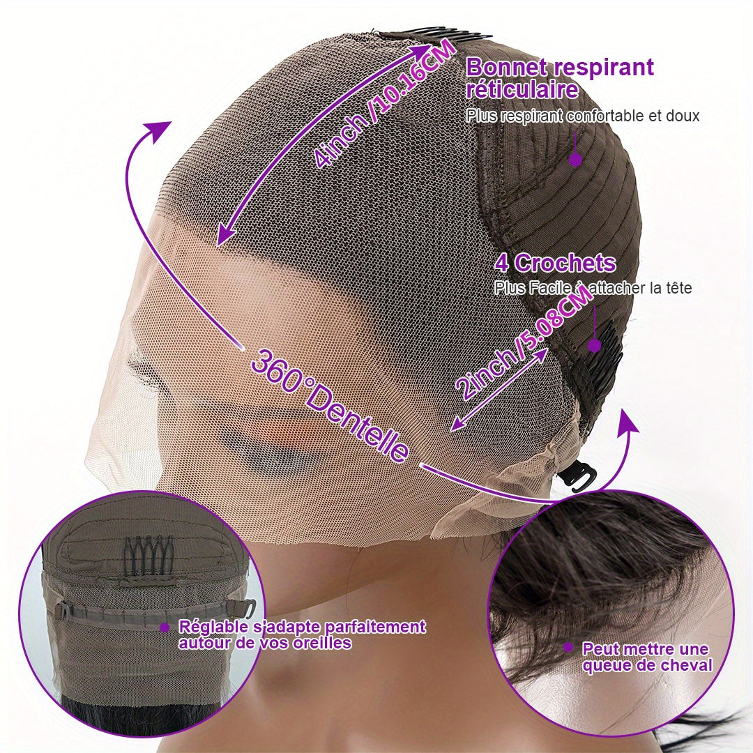 40 Inch Transparent Deep Wave HD Lace Frontal Wig Glueless Human Hair Brazilian 360 Full Lace PrePlucked