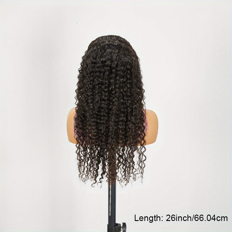 40 Inch Transparent Deep Wave HD Lace Frontal Wig Glueless Human Hair Brazilian 360 Full Lace PrePlucked