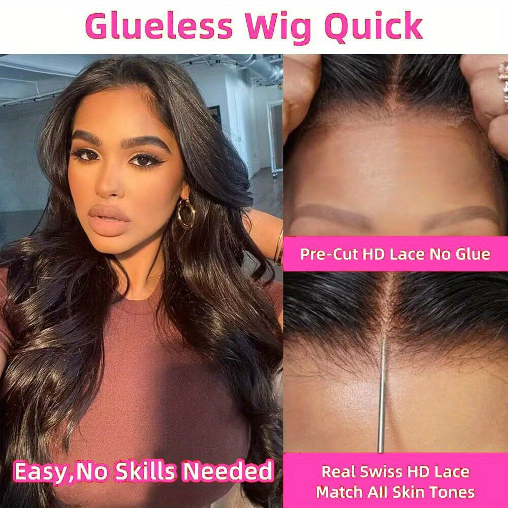 Bye Bye Knots Wig Glueless Wigs Human Hair 200% Density Pre Plucked Pre Cut 5x5 HD