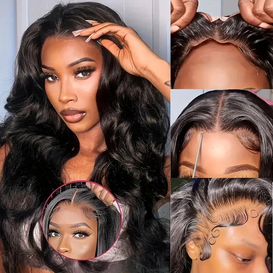 250% Density Bye Bye Knots Wig Glueless Wigs Human Hair Pre Plucked Pre Cut 13x4 HD Lace Closure Wigs Human Hair Body Wave Lace Front