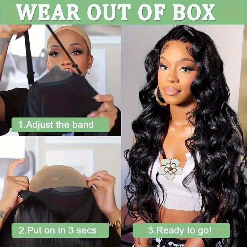 250% Density Bye Bye Knots Wig Glueless Wigs Human Hair Pre Plucked Pre Cut 13x4 HD Lace Closure Wigs Human Hair Body Wave Lace Front