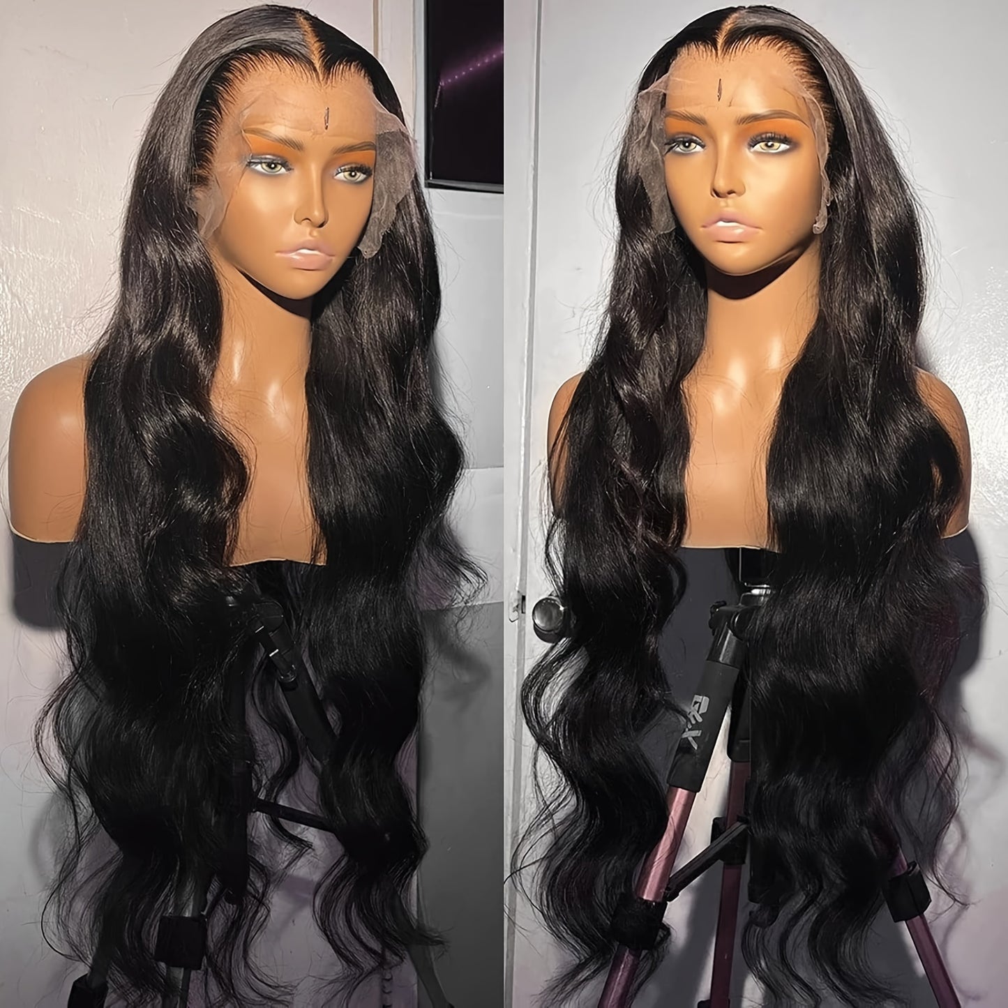 200% Density 13x6 Transparent Lace Front Human Hair Wigs 16-34Inch Brazilian Remy Body Wave Glueless Wig Lace Closure Wig