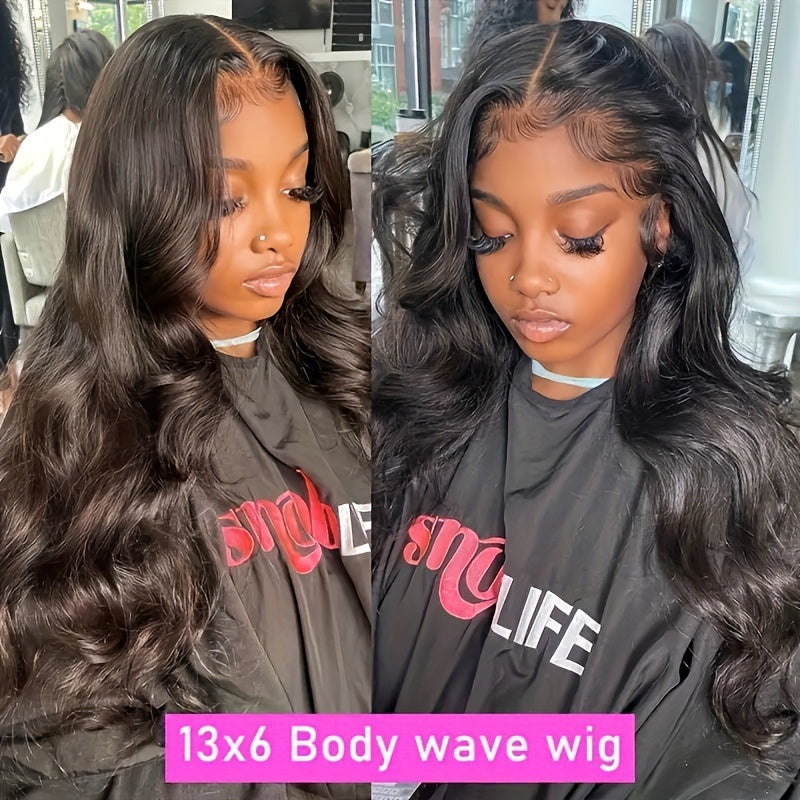 200% Density 13x6 Transparent Lace Front Human Hair Wigs 16-34Inch Brazilian Remy Body Wave Glueless Wig Lace Closure Wig