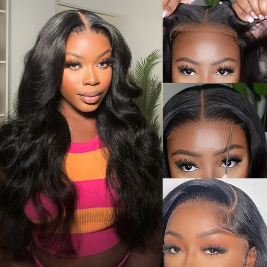 Glueless Wigs Human Hair Pre Plucked Pre Cut 13x4 HD Body Wave Lace Front Human Hair