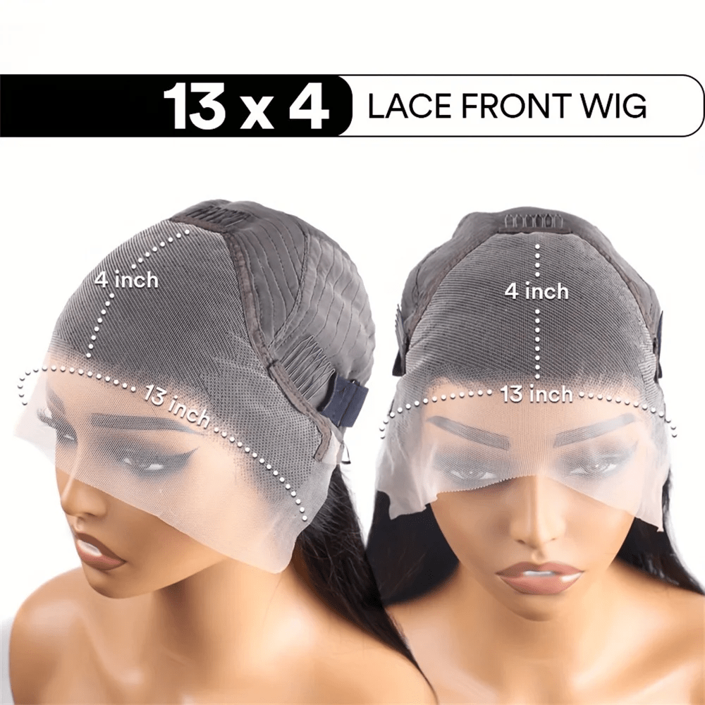 Virgin Raw Indian Hair 13*4 Lace Front Wigs-Body Wave 100% Full Frontal Human Hair Wig