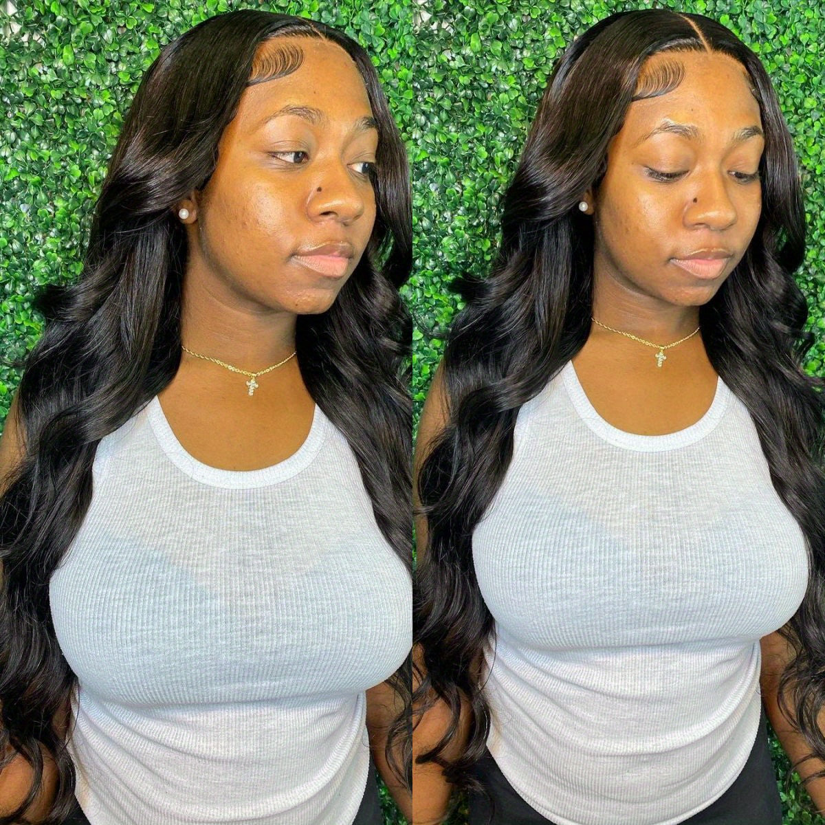 Virgin Raw Indian Hair 13*4 Lace Front Wigs-Body Wave 100% Full Frontal Human Hair Wig