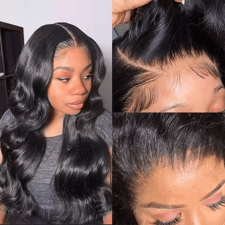 Virgin Raw Indian Hair 13*4 Lace Front Wigs-Body Wave 100% Full Frontal Human Hair Wig