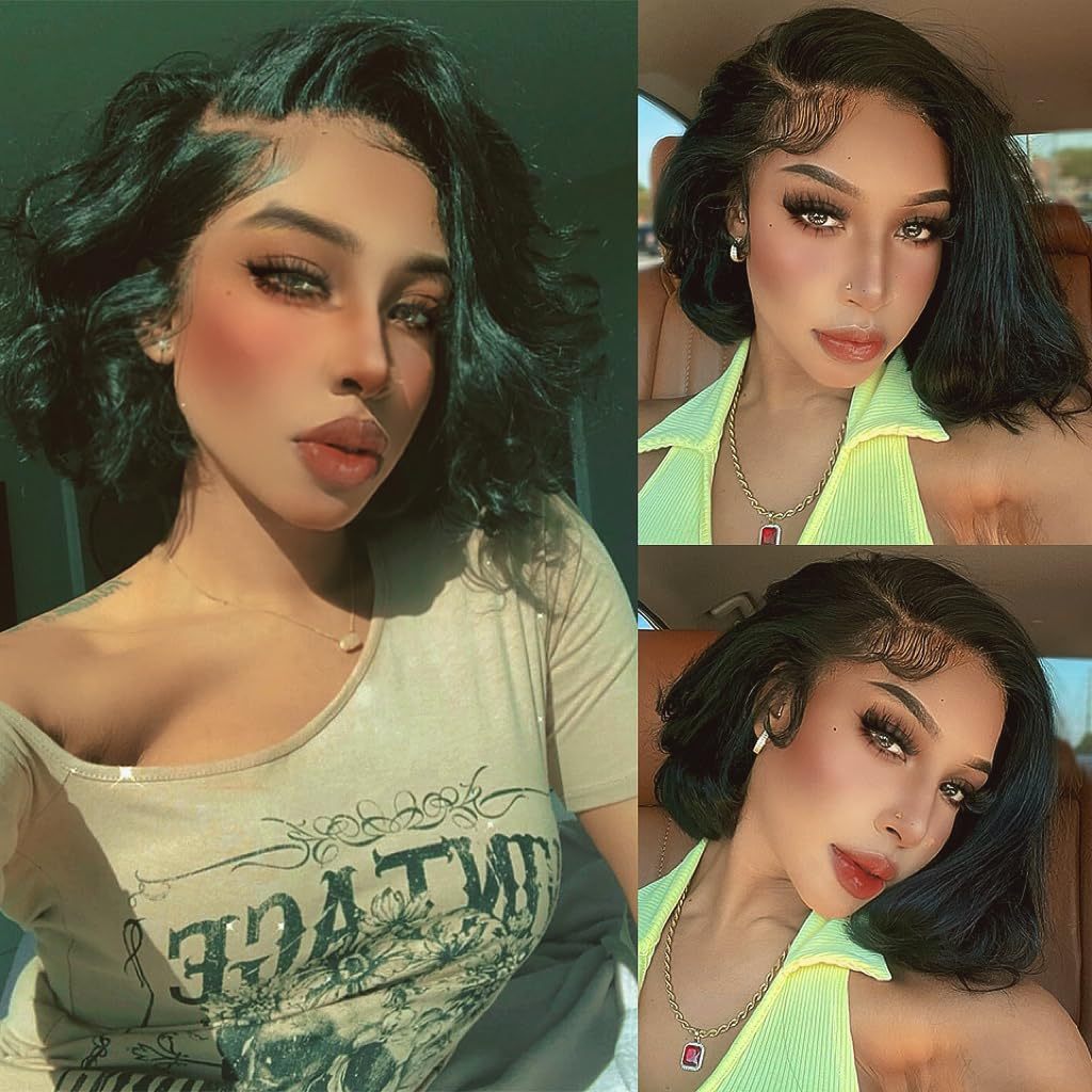 Bob Wig Human Hair 13x4 Body Wave HD Lace Front Wigs Human Hair 180%