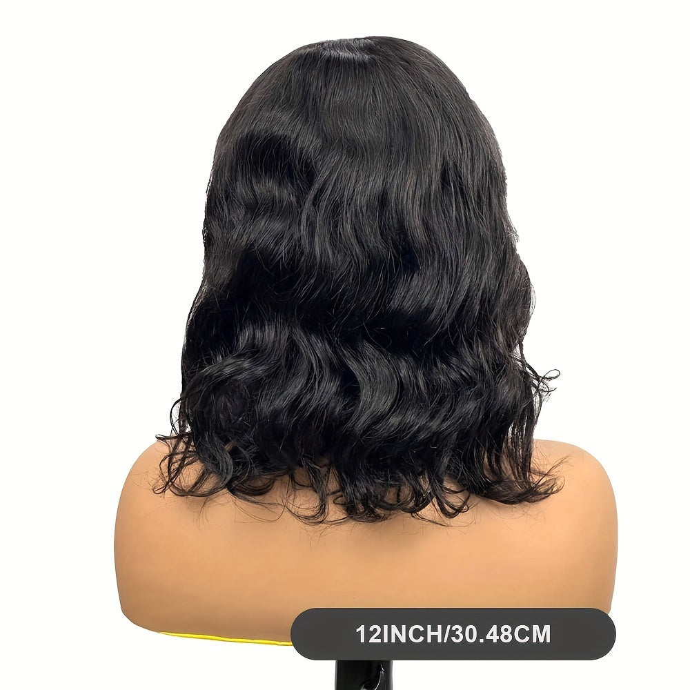 Ready To Go Glueless Short Bob Wig Human Hair Pre Plucked 13x4 Body Wave Lace Front Wigs Human Hair Brazilian Virgin Wig 180% Density