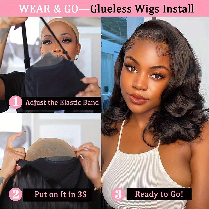 250% Density Glueless Bob Wig