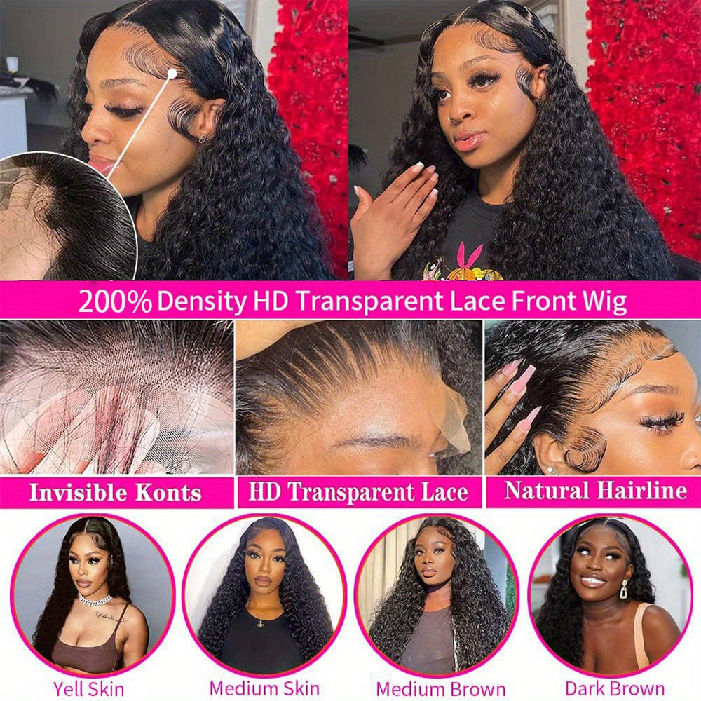 Water Wave Lace Front Wigs Human Hair 13x6 HD Lace Frontal Wig