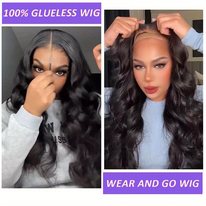 245% Density Bye Bye Knots Wig Glue less Wigs Human Hair Pre Plucked Pre Cut 6x6 HD