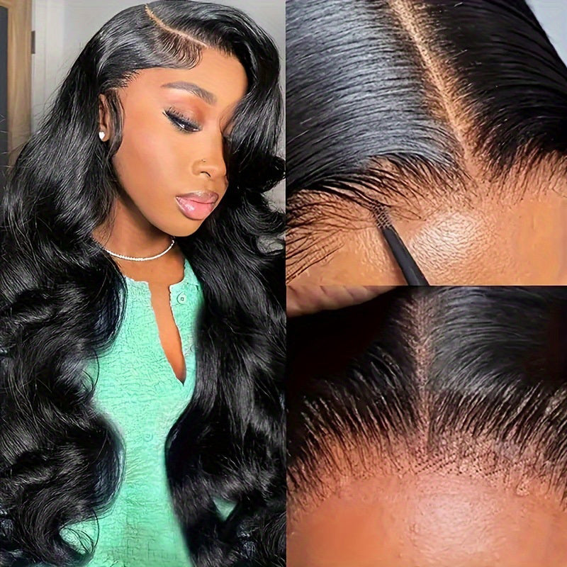 245% Density Bye Bye Knots Wig Glue less Wigs Human Hair Pre Plucked Pre Cut 6x6 HD