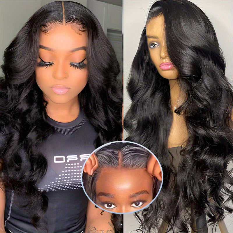 245% Density Bye Bye Knots Wig Glue less Wigs Human Hair Pre Plucked Pre Cut 6x6 HD