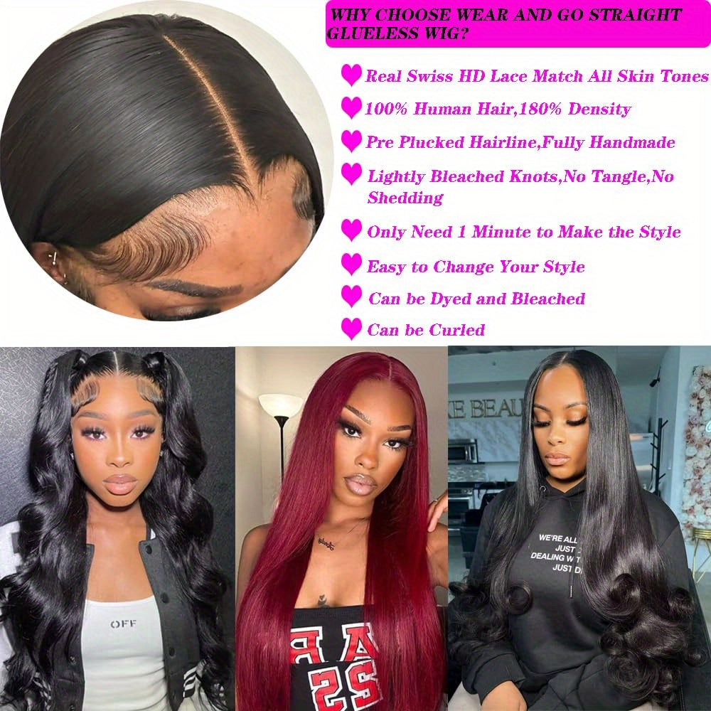 13x4 HD 200% Straight Lace Frontal Wigs