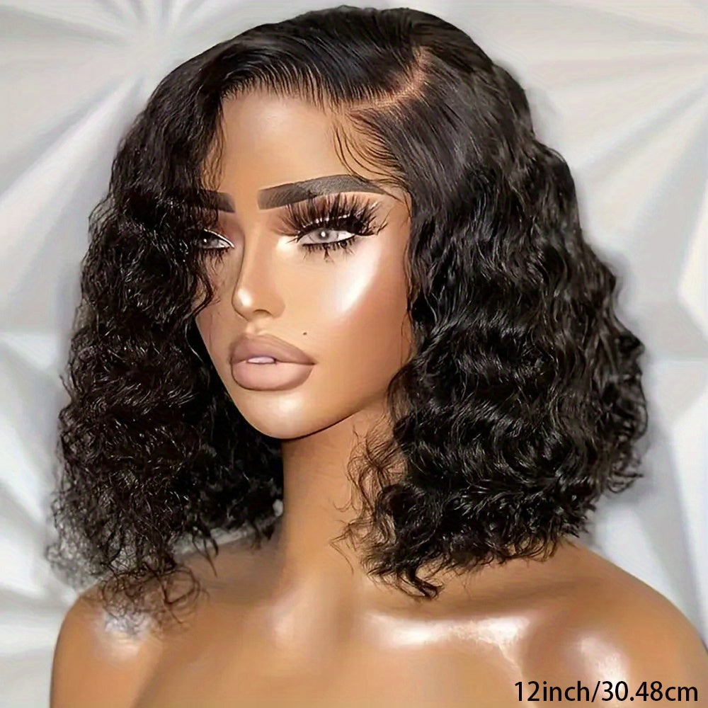 Brazilian Loose Deep Wave Lace Front Wig HD Transparent 13x4 Frontal Human Hair Wigs For Women Pre Plucked 100% Human Hair Deep Loose