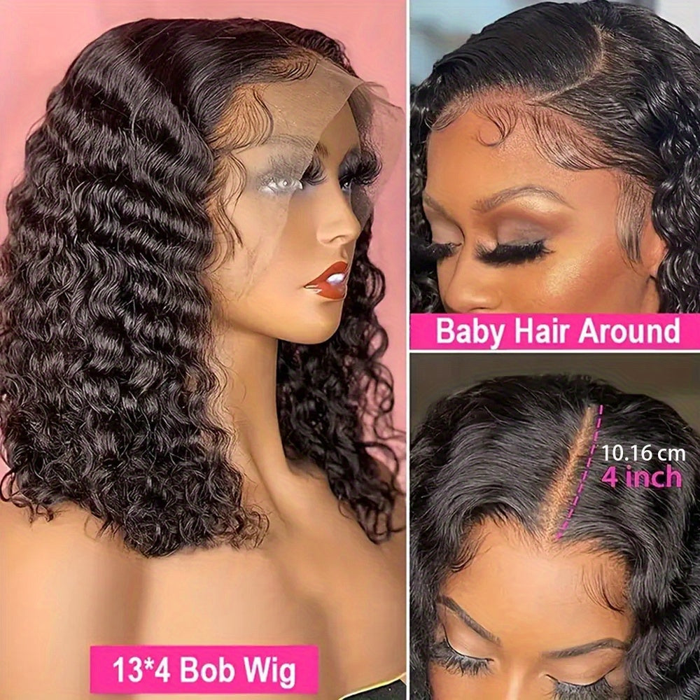 Brazilian Loose Deep Wave Lace Front Wig HD Transparent 13x4 Frontal Human Hair Wigs For Women Pre Plucked 100% Human Hair Deep Loose