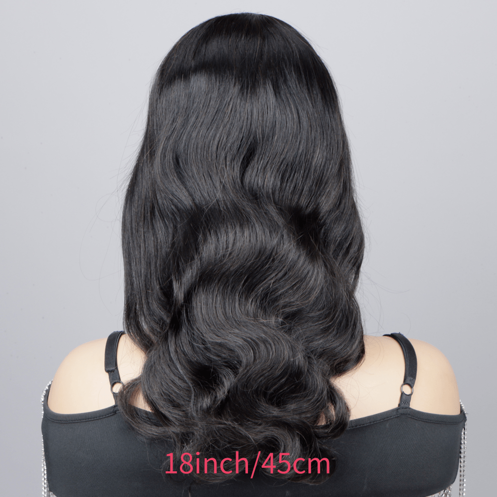[4x4 Lace Human Hair Wigs] Glueless Short Bob Wig with Body Wave - 180% Density, 4x4 Lace Front, Ready to Wear Pre-Plucked with Baby Hair, Glueless Brazilian Virgin wigs