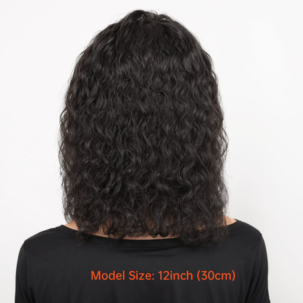 13x4 Deep Wave Curly Bob Wig Human Hair Lace Frontal Wigs 180 Density Glueless Wigs Water Wave Wig 10-16inch