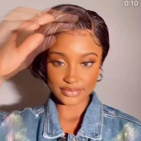 13x4 Lace Front Wigs Pixie Cut Brazilian Human Hair Wigs Short Bob