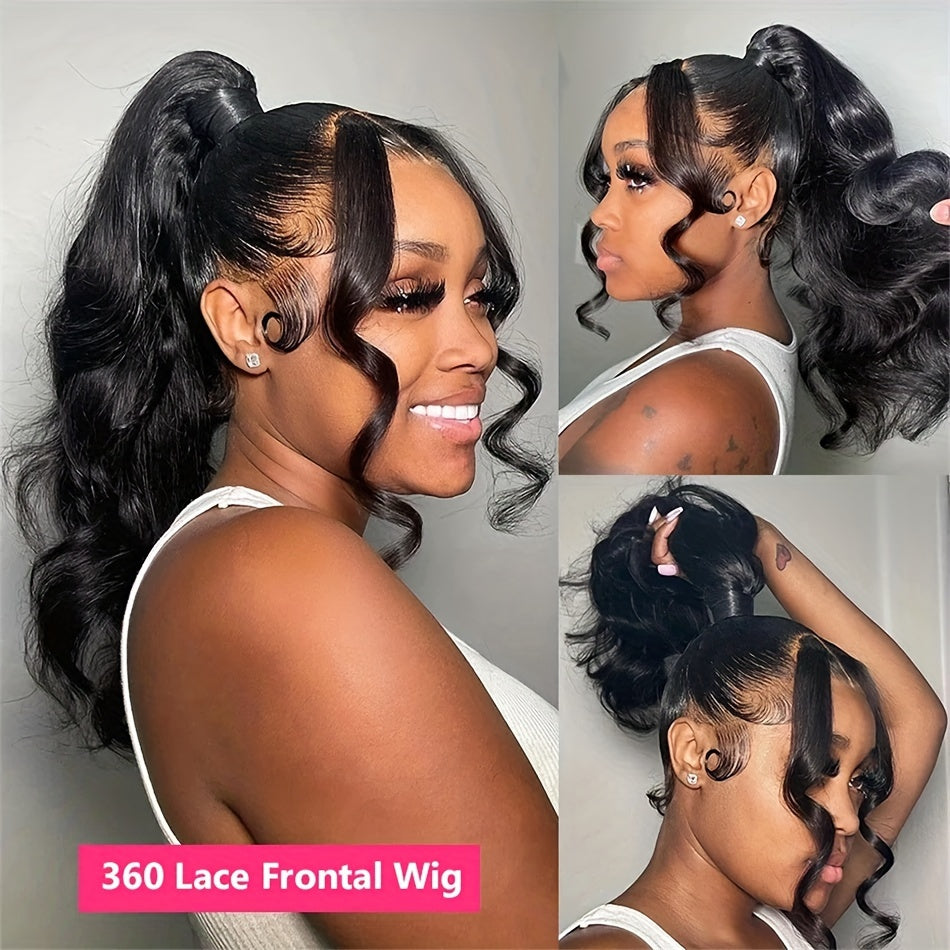 Body Wave Lace Front Human Hair Wig 360 Hd Lace Frontal