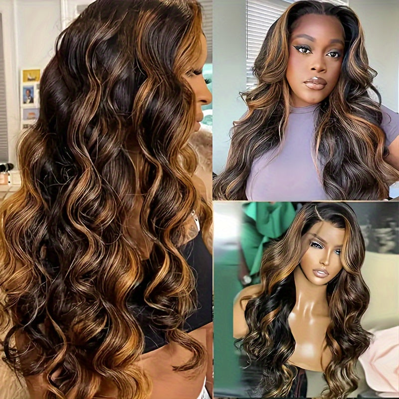 Ombre Lace Front Wig Human Hair FB/30 13x6 Body Wave 180% Density
