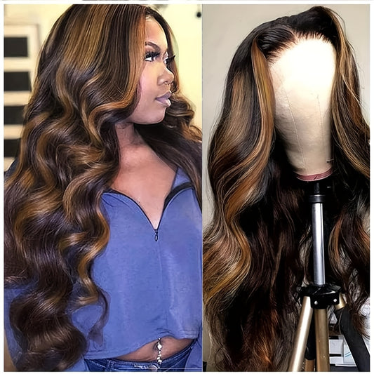 Ombre Lace Front Wig Human Hair FB/30 13x6 Body Wave 180% Density