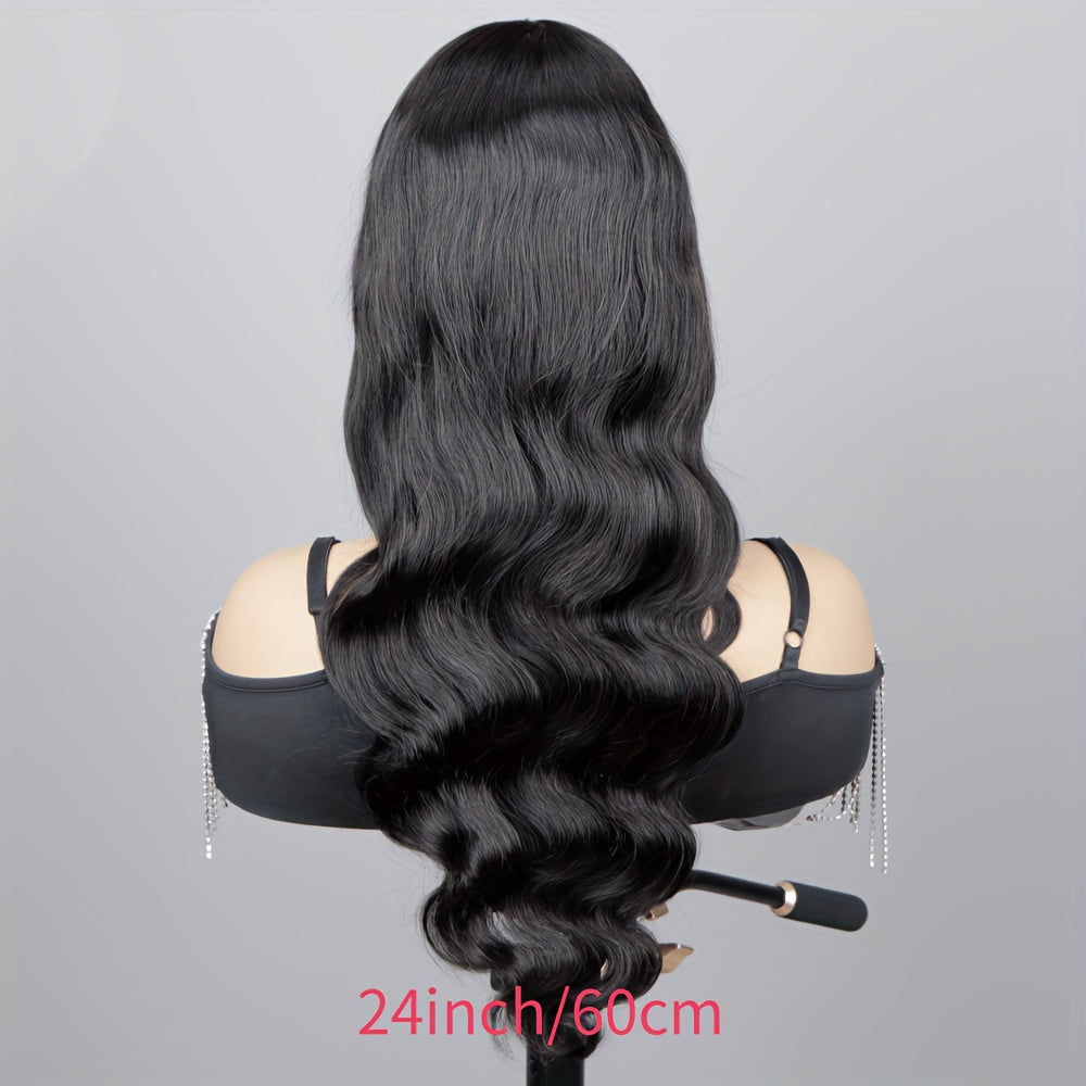 [4x4 Lace Human Hair Wigs] Glueless Short Bob Wig with Body Wave - 180% Density, 4x4 Lace Front, Ready to Wear Pre-Plucked with Baby Hair, Glueless Brazilian Virgin wigs
