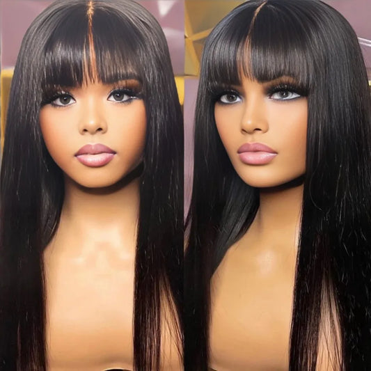 3x1 Middle Part Lace Wig with Bangs