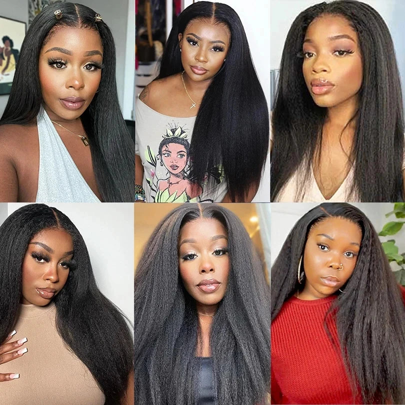 Kinky Straight Human Braiding Hair Bundles No Weft Yaki Straight