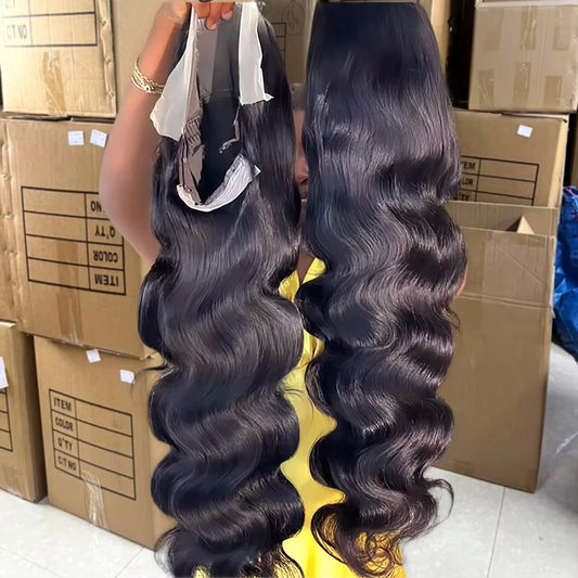 30 40 Inch 13x6 Deep Wave Hd Human Hair Lace Frontal Wig 13x4 Body Wave