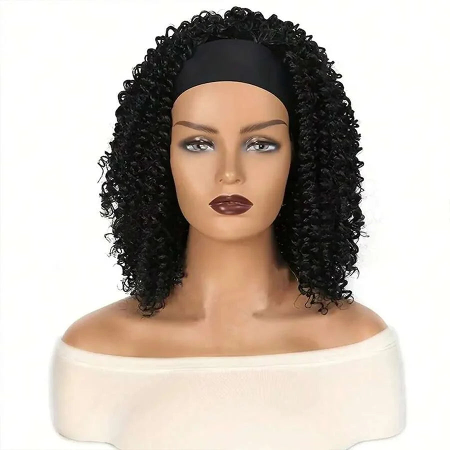 Headband Half Wigs Human Hair Brazilian Glueless Deep Wave