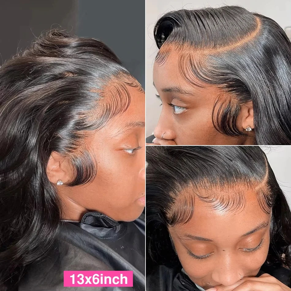 30 40 Inch 13x6 Deep Wave Hd Human Hair Lace Frontal Wig 13x4 Body Wave