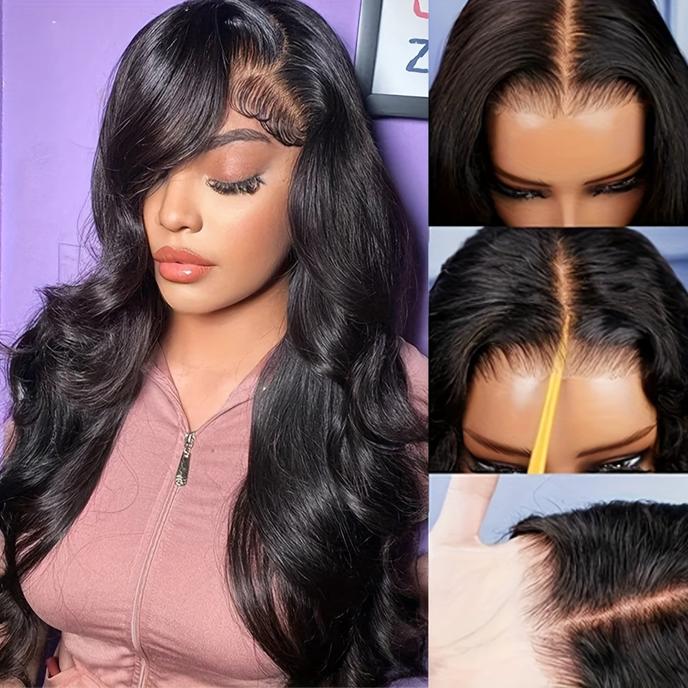 200% 13*4 Glueless wig HD Lace Body Wave Human Hair Wigs For Women 8-34 Inch