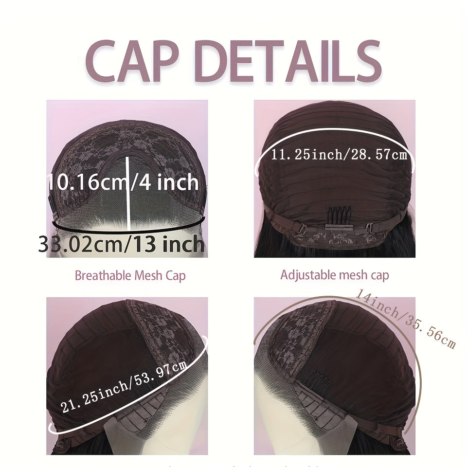 13×4 Lace Front Wig Highlights Brown Ombre Colored Body Wave Lace Front Wig Pre Plucked Natural Hairline Loose Wave Glueless Invisible Lace Frontal Wigs Synthetic Heat Resistant Fiber