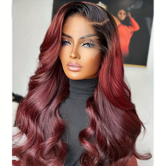 99J Lace Front Wig Synthetic Hair Loose Curly Wave Glueless Wigs