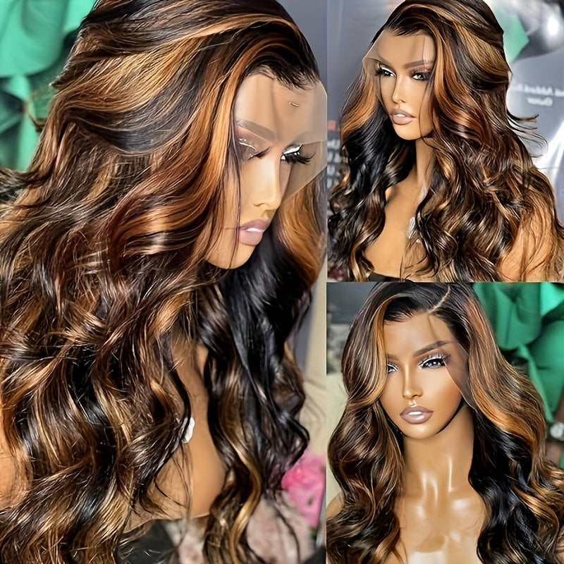 Ombre Lace Front Wig Human Hair FB/30 13x6 Body Wave 180% Density