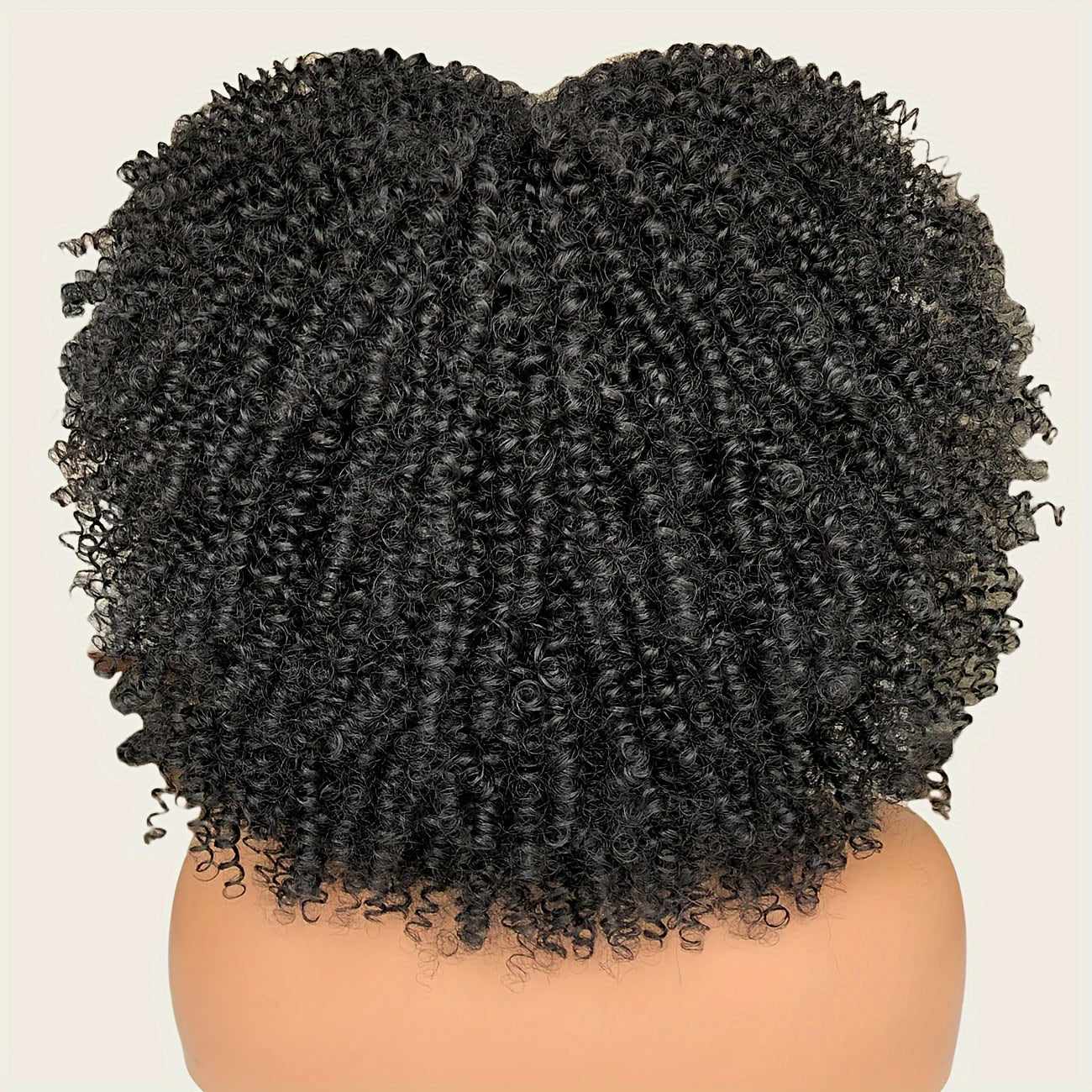 Curly Afro Wig with Bangs Short Kinky Curly